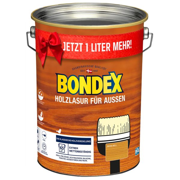 Bondex Holzlasur für Außen Eiche Hell 5l