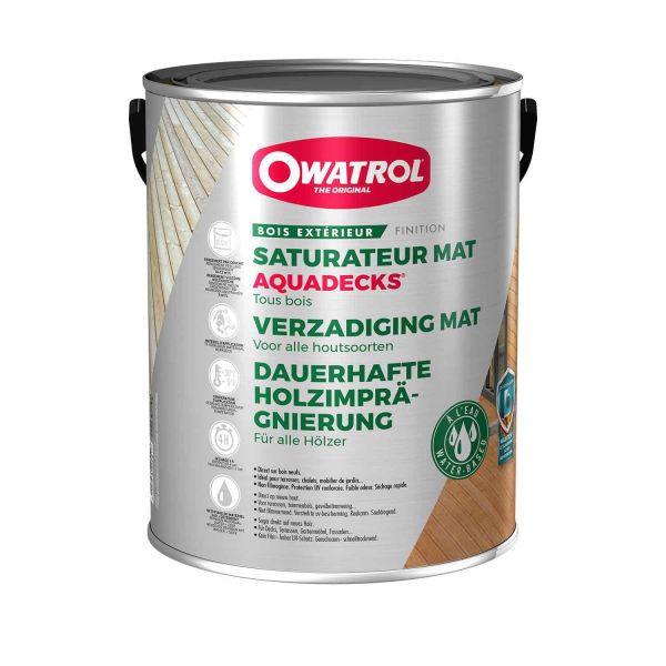 Owatrol Aquadecks dauerhafte Holzimprägnierung 1 Liter (Teak)